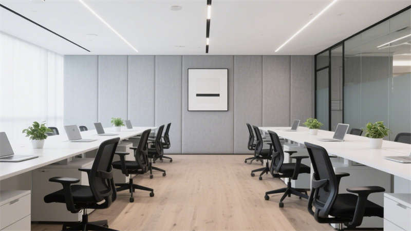 合肥1500平辦公室裝修，打造極簡質(zhì)感與高效協(xié)作空間